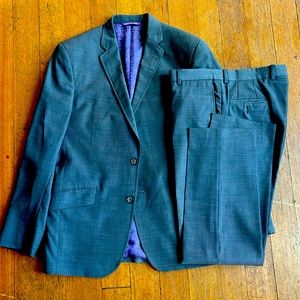 Ted Baker London Men’s suit. Patch on left shoulder (see last photo).Pants 33X30